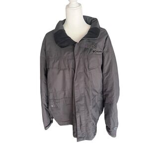 Columbia Field Gear Men's Jacket Waterproof Omni Tech Dark Gray XXL